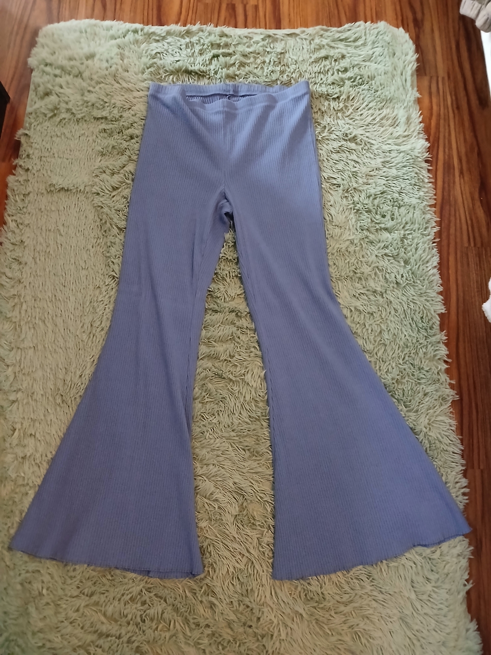 aerie  Ribbed Bell-Bottom Pants